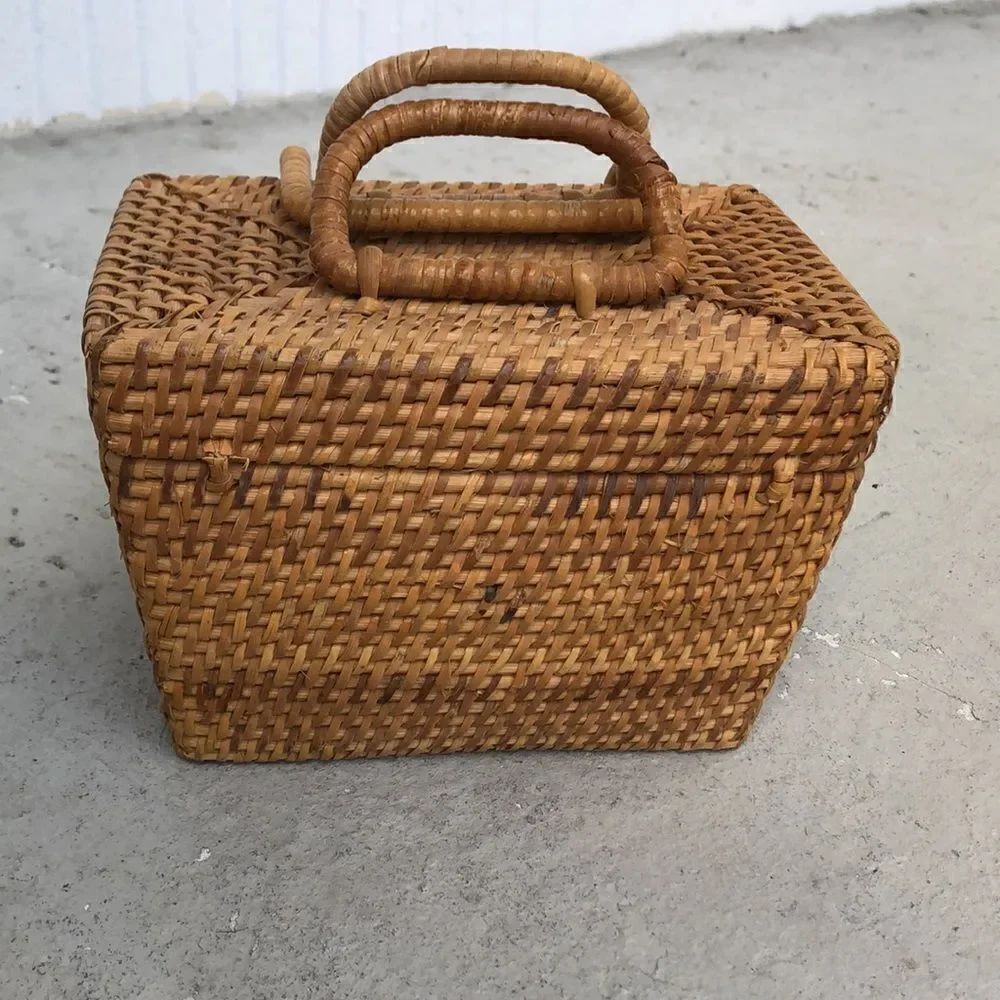 Vintage rattan bag   - Picture 3 of 7